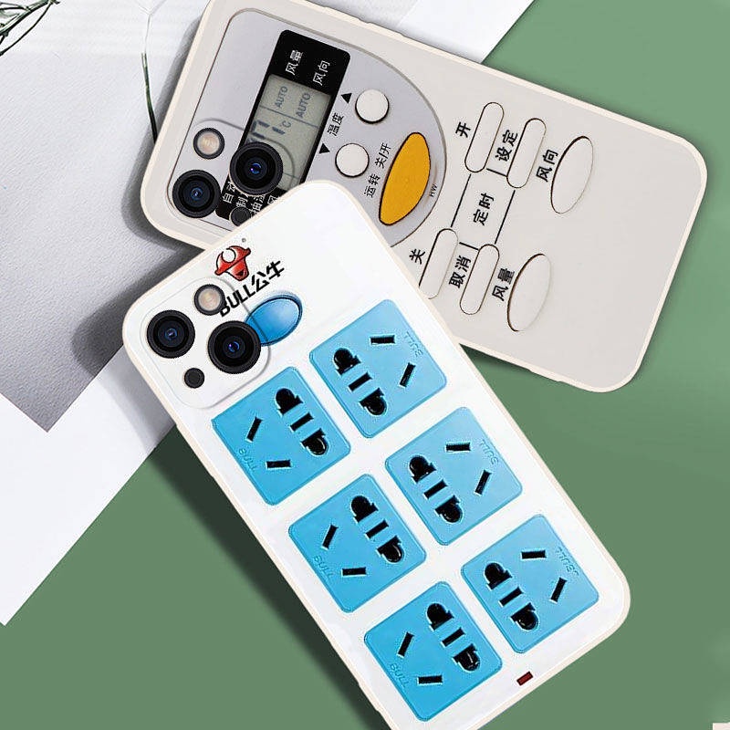 Ốp điện thoại silicone mềm chống rớt kiểu sáng tạo thích hợp cho iphone 13 12Promax 11 XR Xs 6s 8P utiC