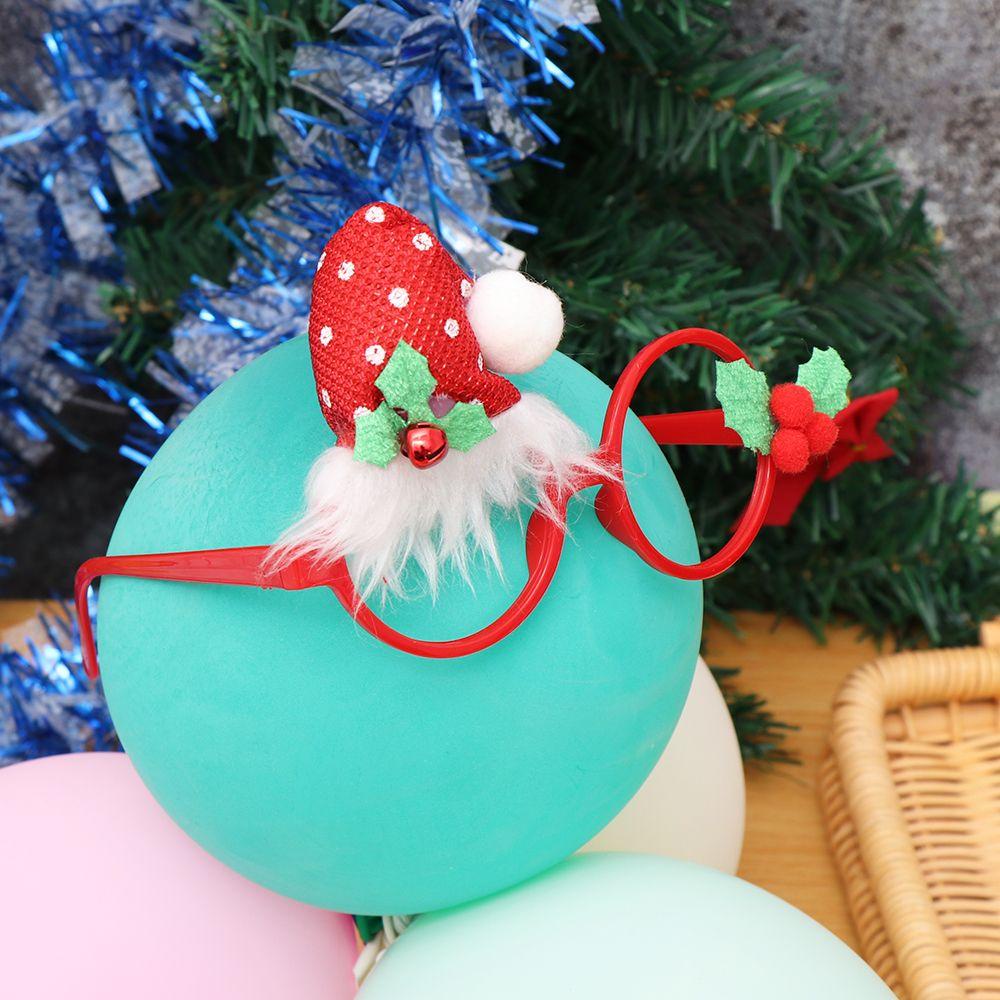 NIUYOU Set 1 / 5 Phụ Kiện Trang Trí Giáng Sinh Hình Mắt Kính / Mũ Ông Già Noel Hoạt Hình