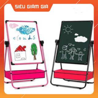 Bảng học viết vẽ 2 mặt xoay 360 -bảng edu -bảng di động 2 mặt có giá vẽ cho bé yêu siêu xinh