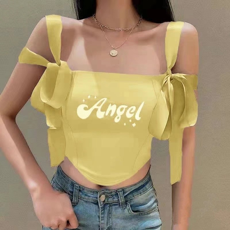 Áo sát nách nữ thêu họa tiết thời trang xinh xắn