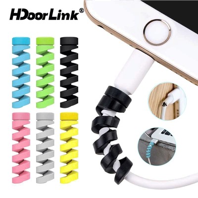 Bộ Phụ Kiện Bảo Vệ Dây Cáp Hdoorlink Kiểu Xoắn Ốc Cho Điện Thoại Iproduct