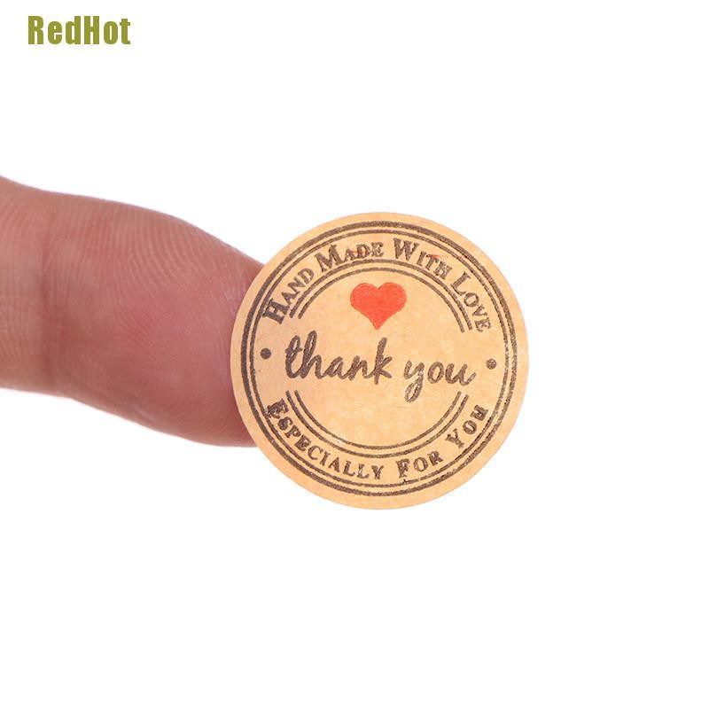 Set 500 Miếng Dán Tròn In Chữ Thank You Trang Trí