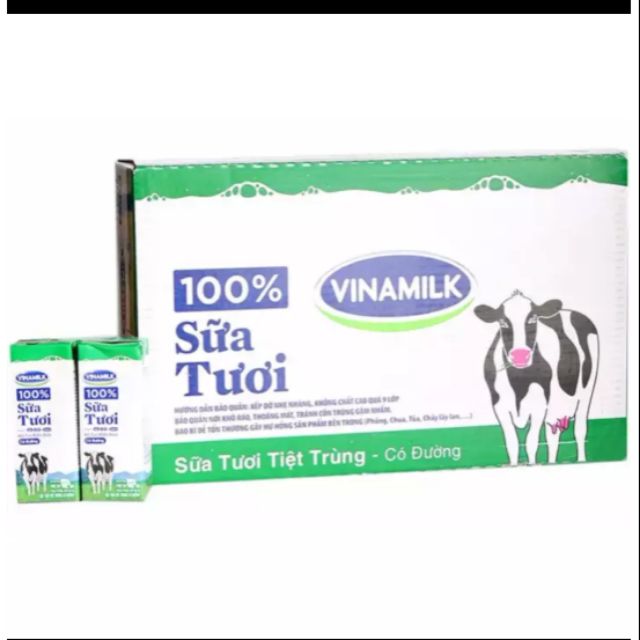 Combo 6 lốc sữa Vinamilk 180ml (nửa thùng)