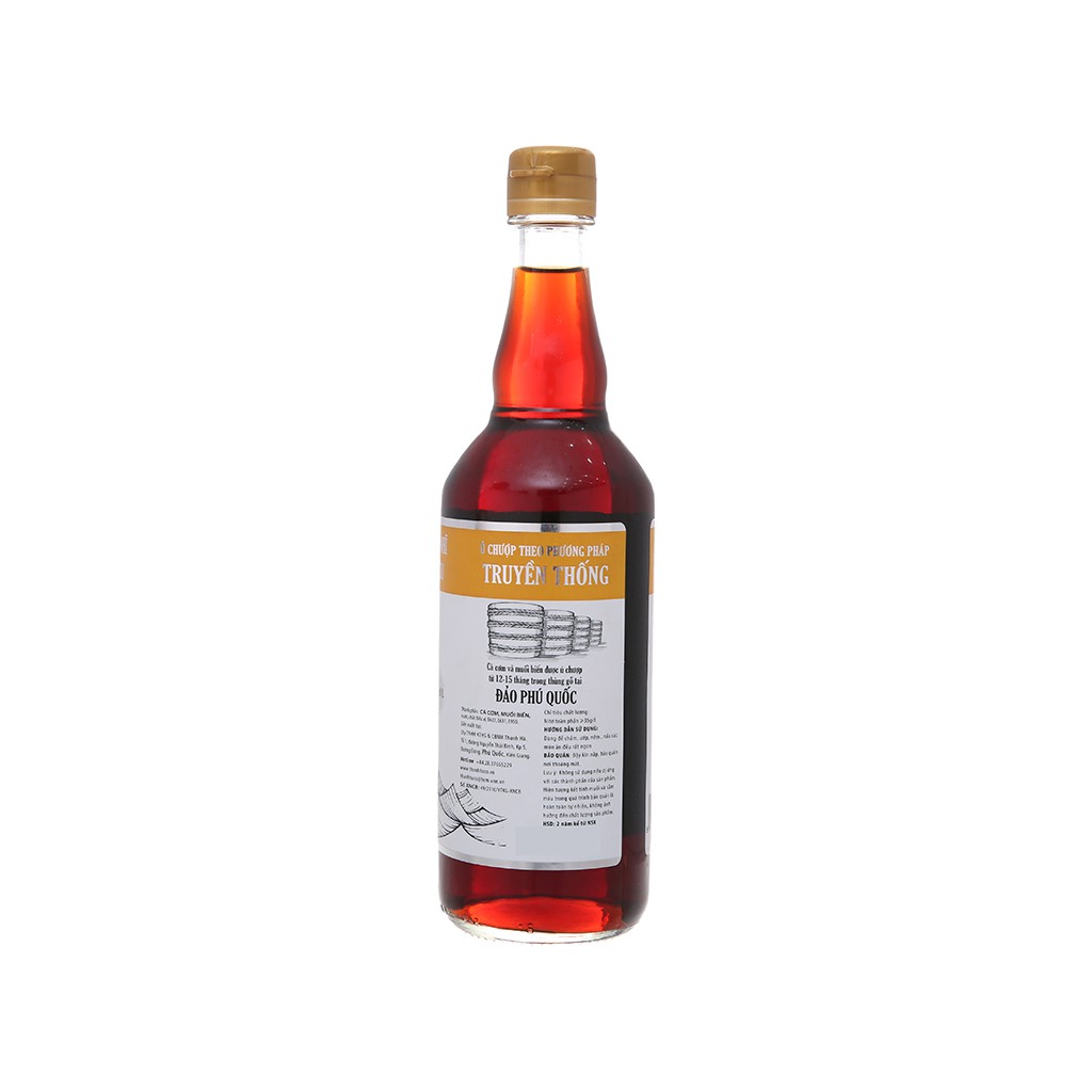 Nước mắm nhĩ chánh hiệu Thanh Hà 35 độ đạm chai 520ml