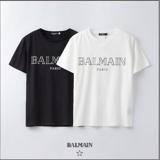 BALMAIN Áo Thun Tay Ngắn Thời Trang Dành Cho Nam Và Nữ