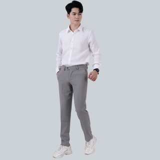 Quần âu nam 2 màu chất vải cotton cao cấp, Quần tây nam co giãn 4 chiều Ikemen