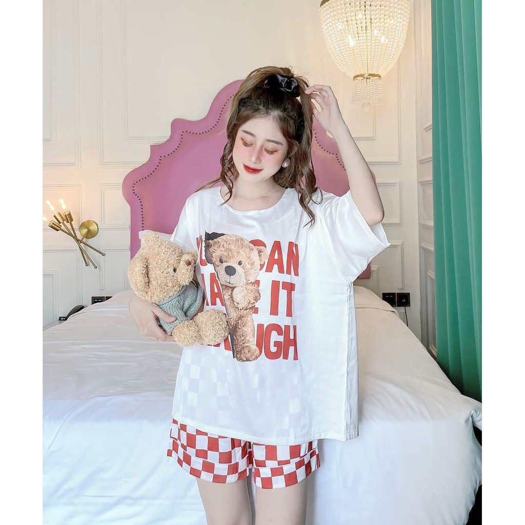 Đồ bộ Lụa Latin cao cấp Đùi - form 40-60kg