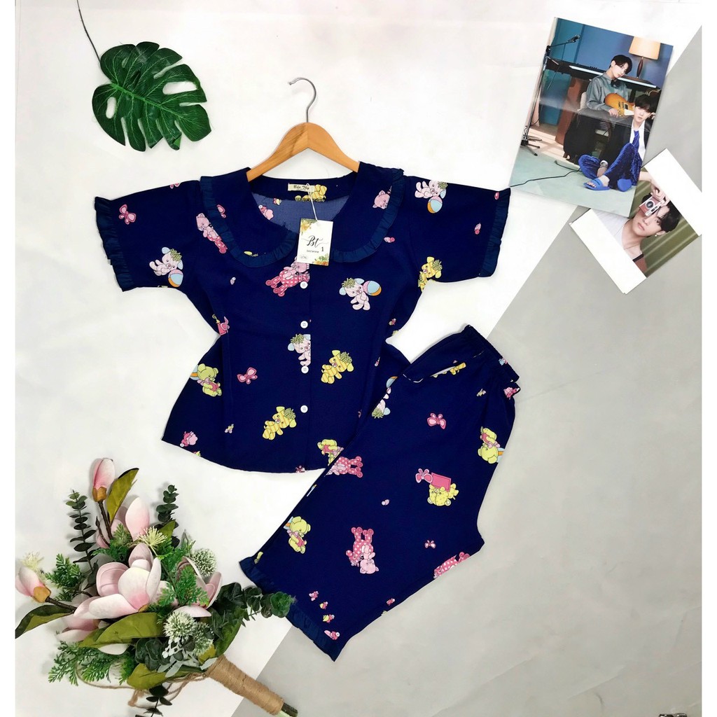 [ Ảnh Thật ] Bộ Lụa Lửng  vải bao mát