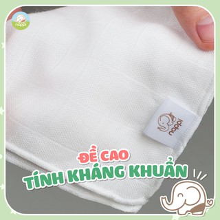Khăn sữa sợi tre Nappi hộp 6 khăn