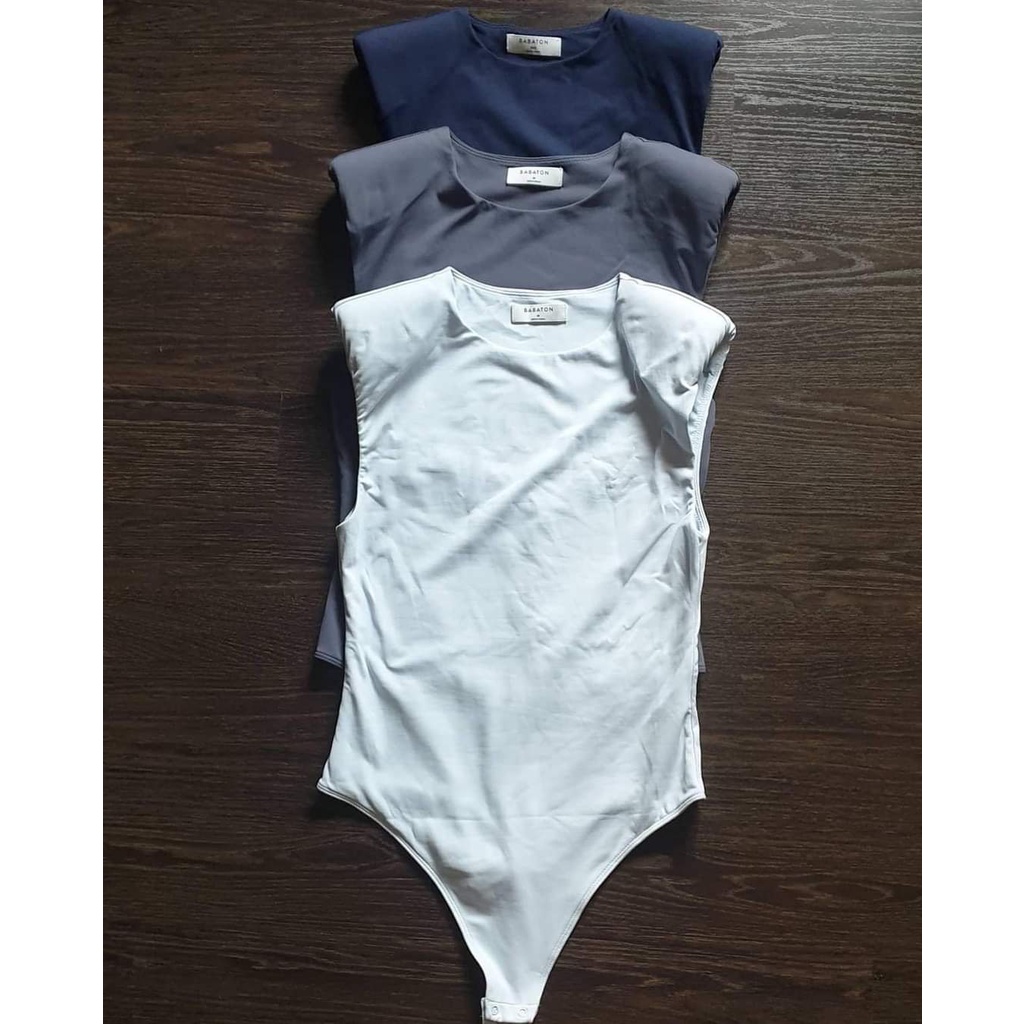 Áo bodysuit độn vai Babaton Contour Shoulder Pad 81865
