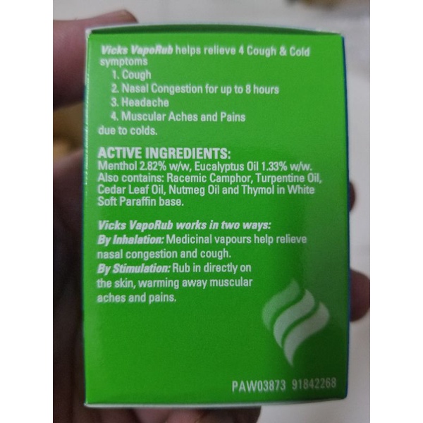 DẦU CÙ LÀ VICKS VAPORUB 50G