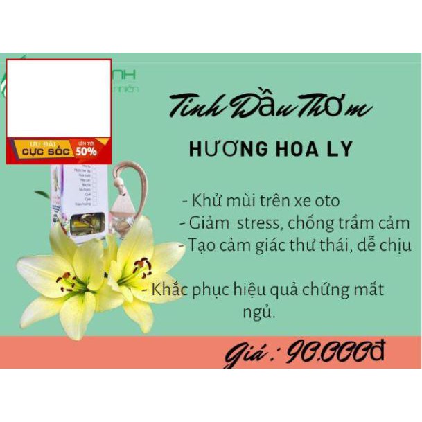 Tinh dầu thơm treo xe, khử mùi, xua muỗi