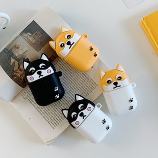 Vỏ silicon cho tai nghe Airpods mẫu Chó Corgi