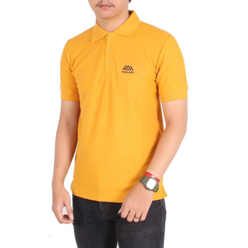 Áo Thun polo Màu Vàng Họa Tiết Nghệ Thuật K4P0 002 Cho Nam