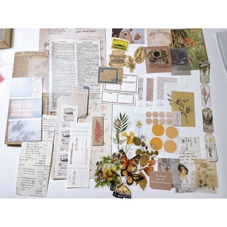 Set 50 giấy và sticker trang trí Bullet Journal