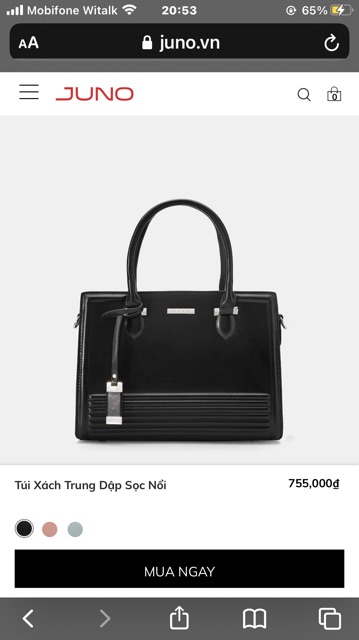 Túi Juno để vừa giấy. A4