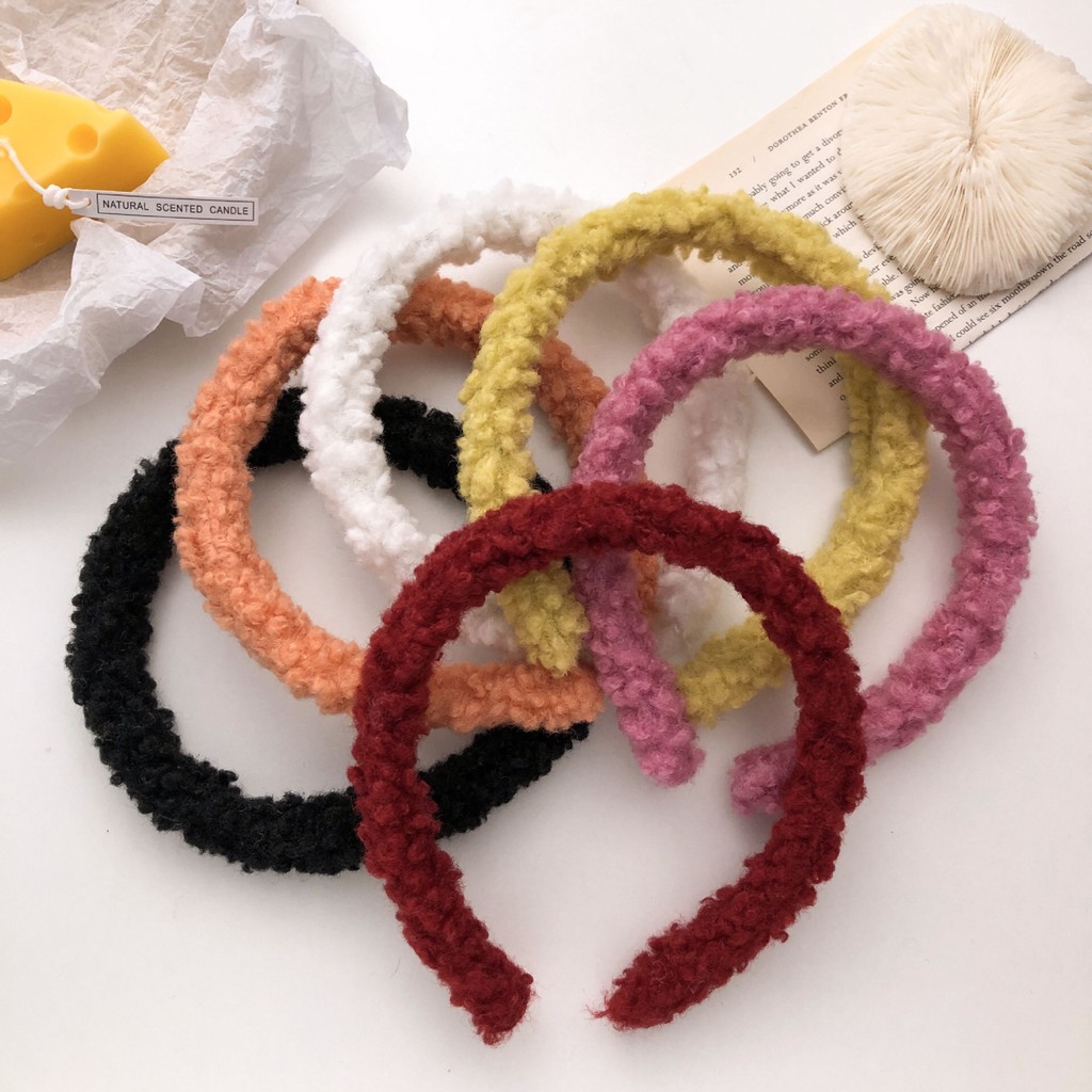 Băng đô phối lông mềm mại thời trang cho nữ （Hairband）