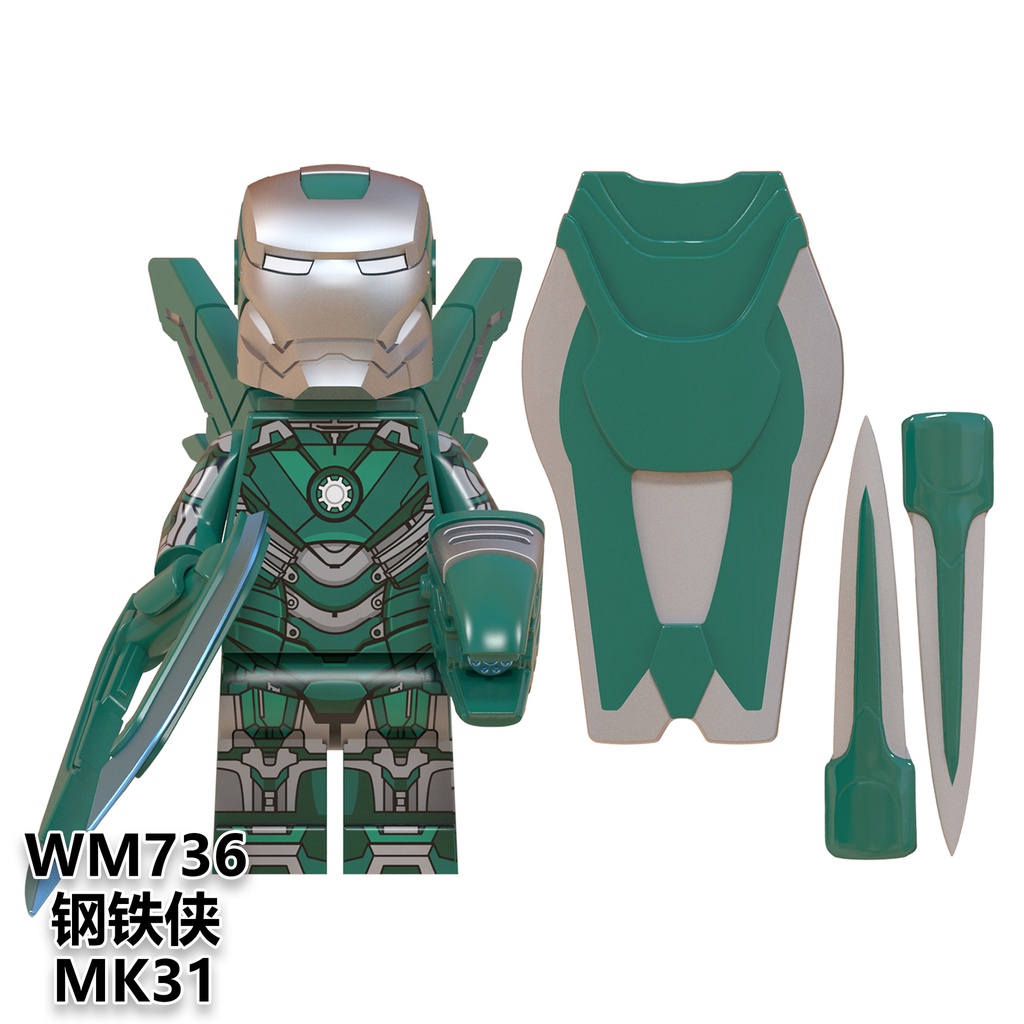 Đồ chơi Lego Iron Man lắp ghép nhiều màu lựa chọn