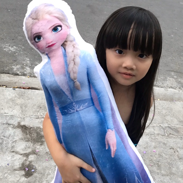 Gối ôm Elsa nhồi bông 80cm (mẫu 1)