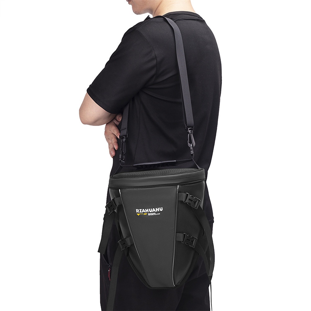 Rzahuahu đa chức năng phía sau ghế Túi đuôi xe gắn máy/Xe Đạp Điện Rider Túi Mũ bảo hiểm Túi Xe Máy Ba lô chống thấm nước Moto Túi fenghao.vn