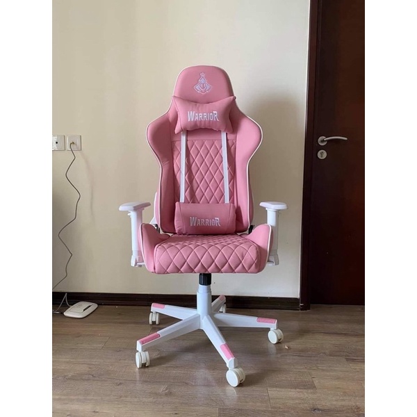 Ghế gaming Warrior Màu Hồng WGC206 - Hàng nhập khẩu chính hãng