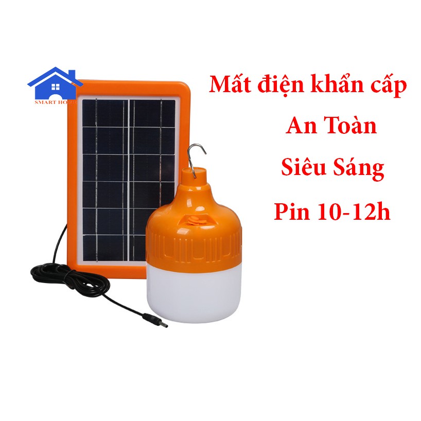 Đèn Tích Điện Năng Lượng Mặt Trời 80W Siêu Sáng Chồng Thấm Nước BẢO HÀNH 1 NĂM