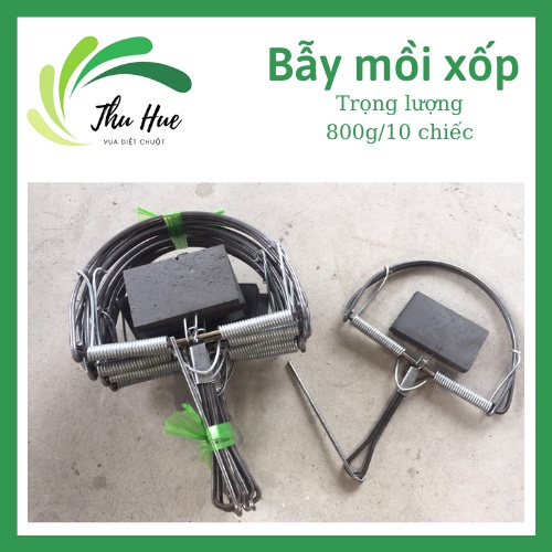Combo 50 chiếc bẫy chuột bán nguyệt mồi xốp đường kính 13cm