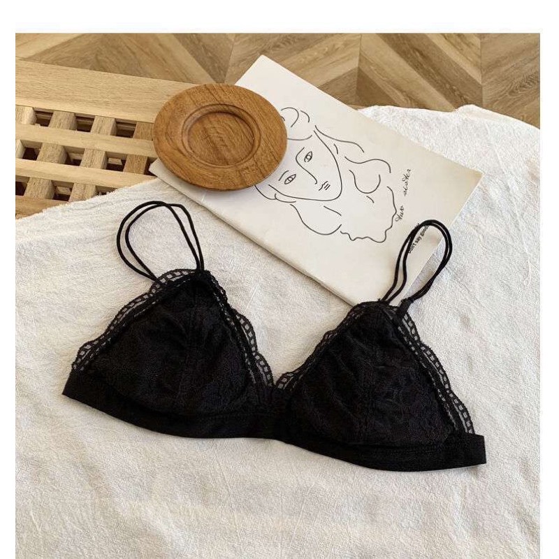 Áo bra Bralette ren mềm có mút ngực