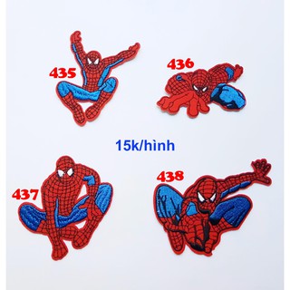 Sticker vải, patch ủi người nhện dán quần áo