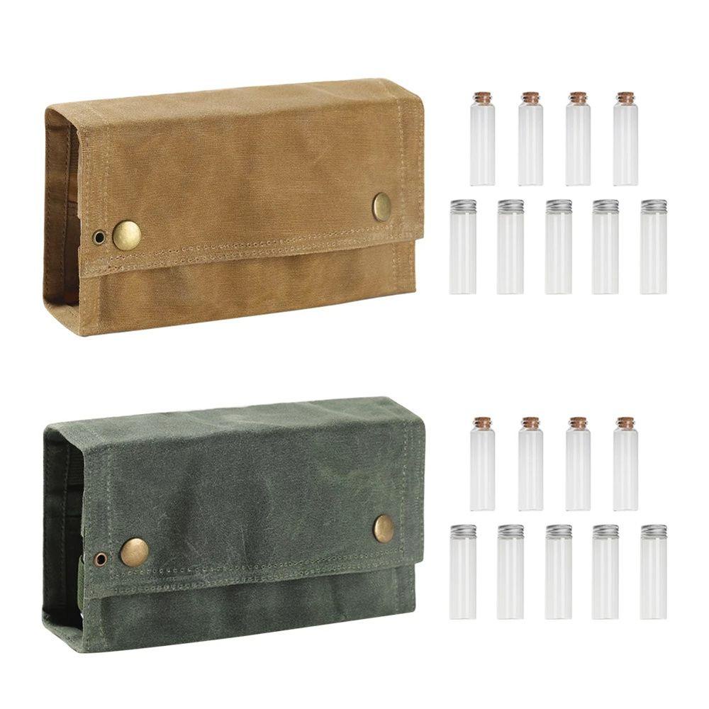 Set 1 Túi Canvas Đựng Gia Vị Chống Thấm Nước Sức Chứa Lớn Tiện Dụng