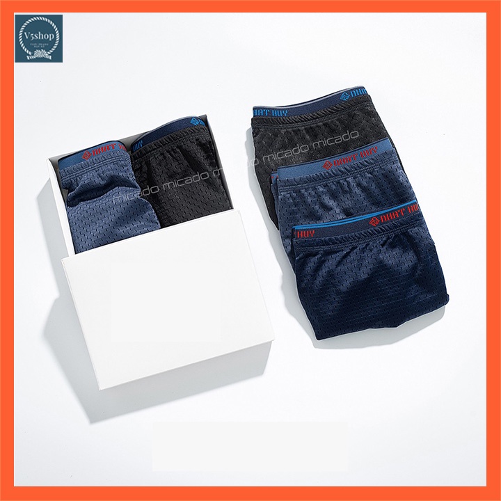 Quần sịp đùi nam boxer quần lót nam thông hơi cao cấp Nhật Huy SĐ11
