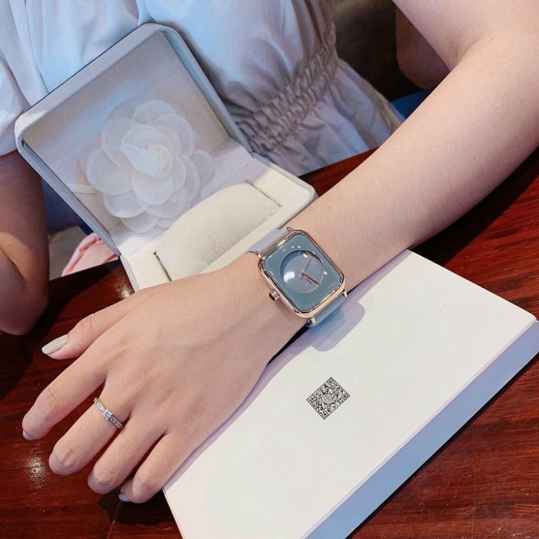 Đồng hồ nữ đẹp Guou dây cao su silicon mềm dẻo mặt vuông thời trang hàng cao cấp chống nước bảo hành 12 tháng -DH08 | BigBuy360 - bigbuy360.vn