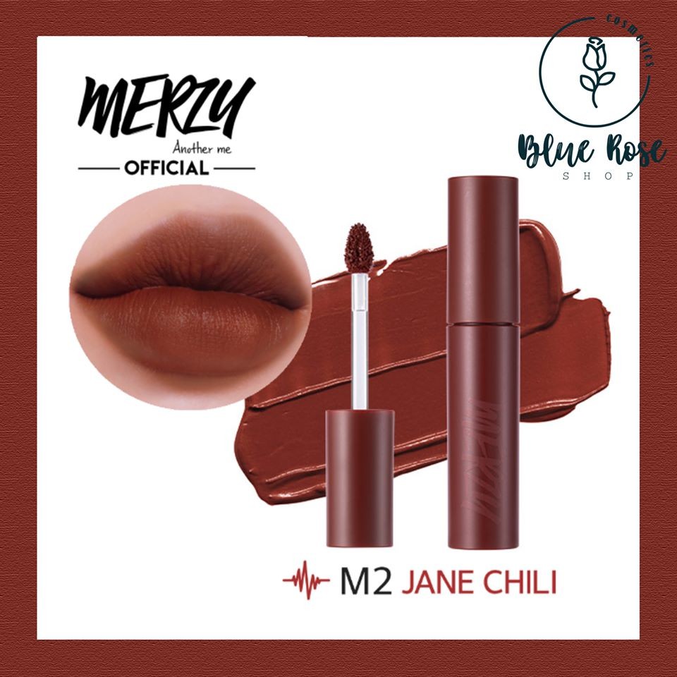 Son Merzy Bite The Beat #M2 Jane Chili - Đỏ nâu trầm ánh vàng