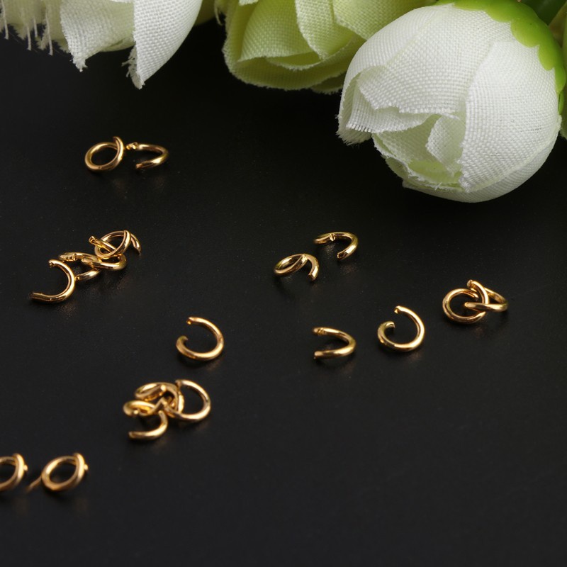 500 Khoen mạ vàng size 4mm làm đồ trang sức tiện dụng