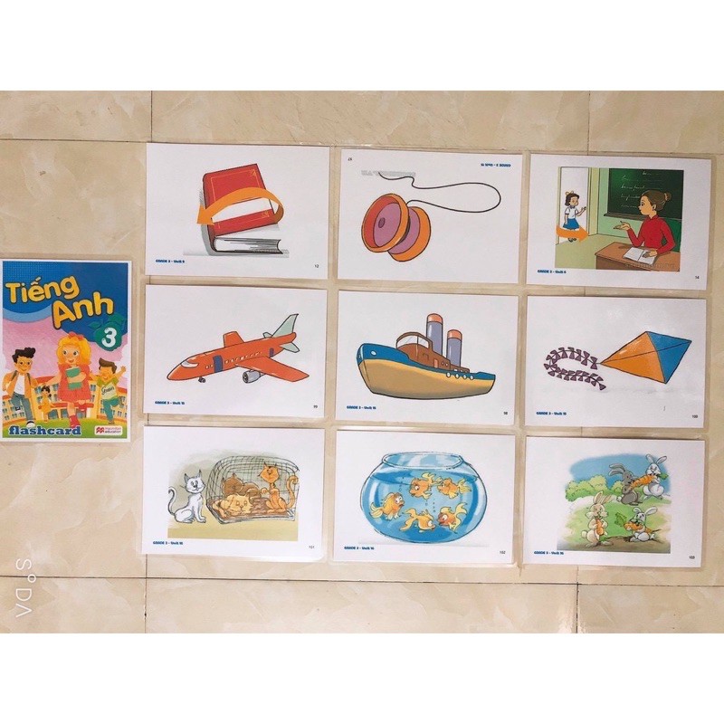 FLASHCARD TIẾNG ANH LỚP 3- ép plastic cho bé