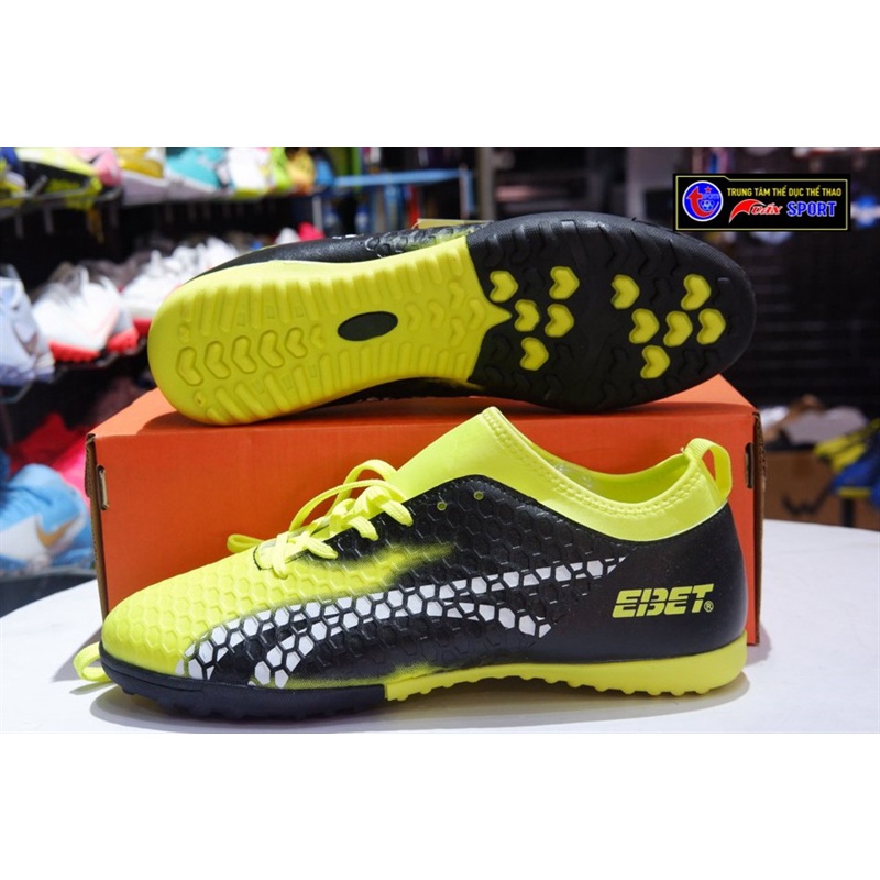 Giày đá bóng ebet - đen xanh chuối(size41-44)