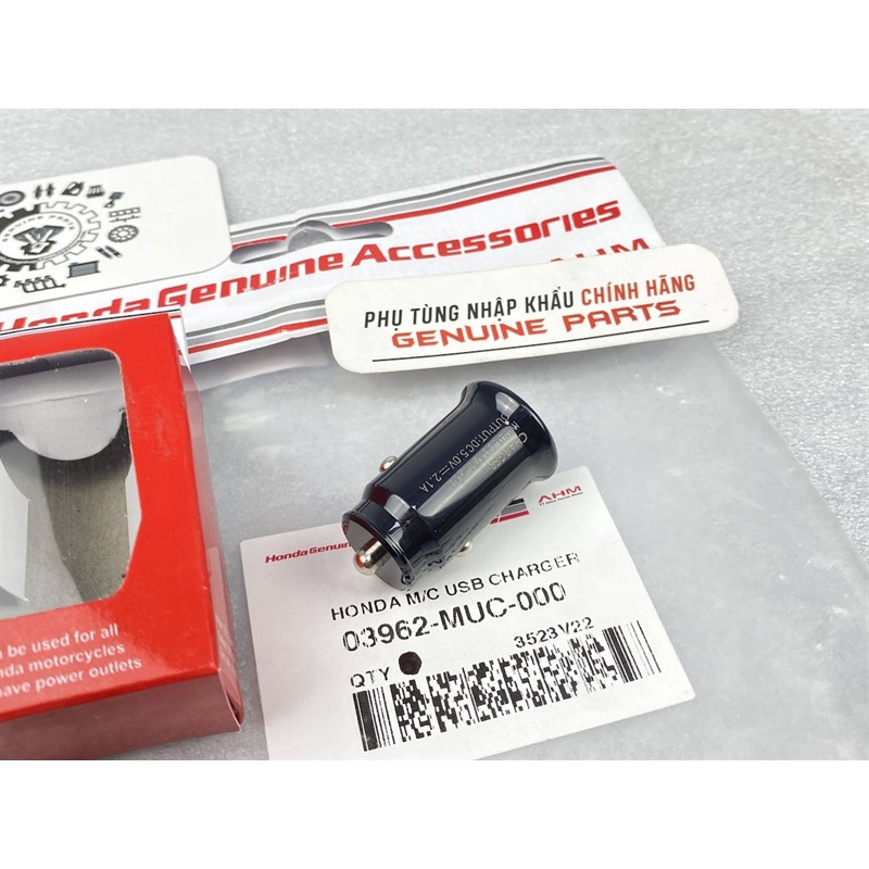 Sạc USB Honda 12V - Tẩu sạc xe máy - phụ kiện chính hãng Astra Honda Motor