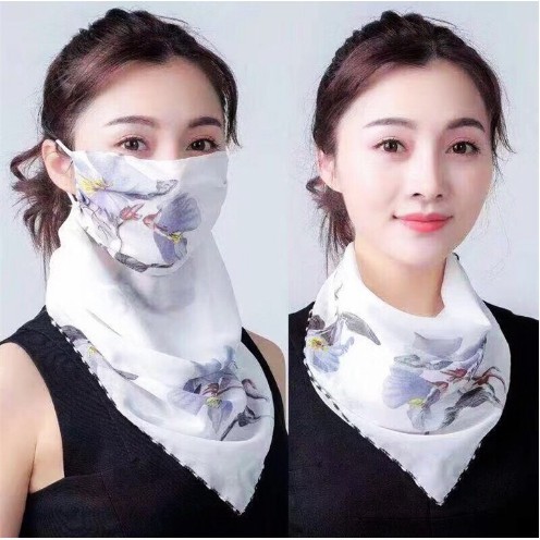 Khẩu Trang Vải Voan Chống Nắng Đa Năng Khăn Đa Năng