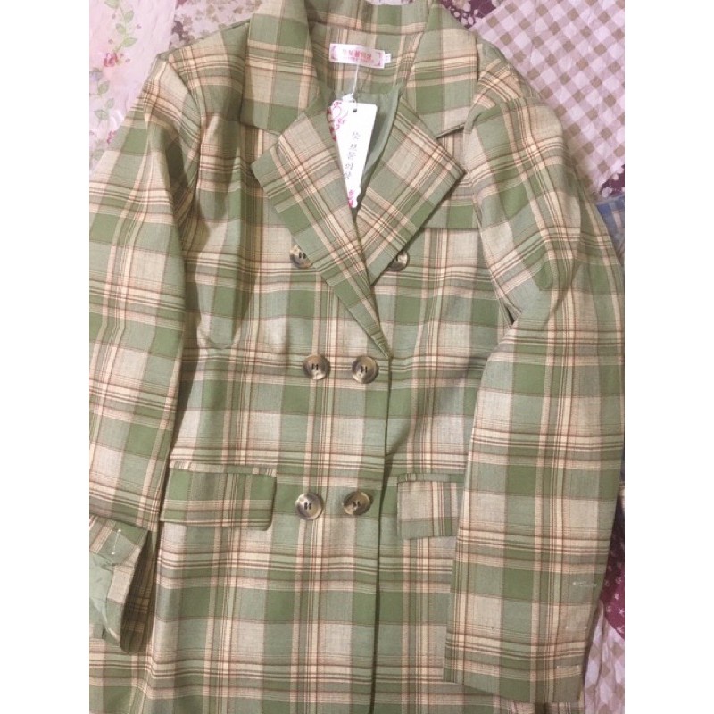 (Hàng có sẵn) Siêu phẩm áo Blazer kẻ sang chảnh chất đẹp | BigBuy360 - bigbuy360.vn