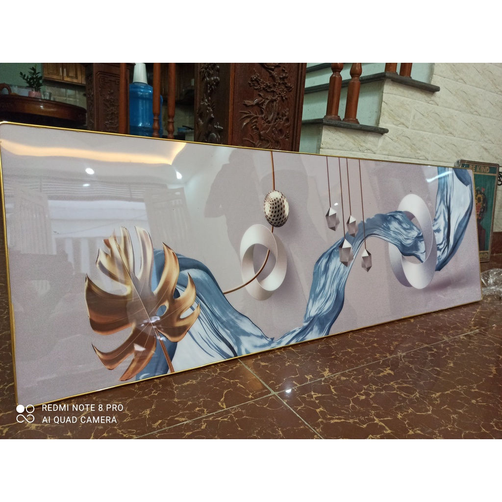 Tranh Treo Tường Tranh Đơn 1 bức Dài Đôi uyên ương Trang Trí Đầu Giường Phòng Ngủ Phong Cách Hiện Đại
