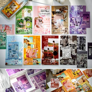 Túi 60 miếng sticker nhật bản màu sắc rực rỡ