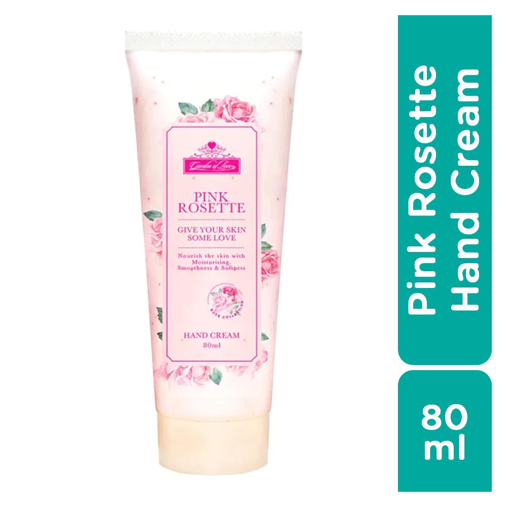 Kem Dưỡng Da Tay Garden Of Love Pink Rosette Hand Cream Hoa Mẫu Đơn &amp; Vitamin B Giúp Sáng Da 80ml
