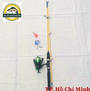 [SALE giá sốc] Bộ cần câu 2 khúc 1m5 máy câu mini full phụ kiện