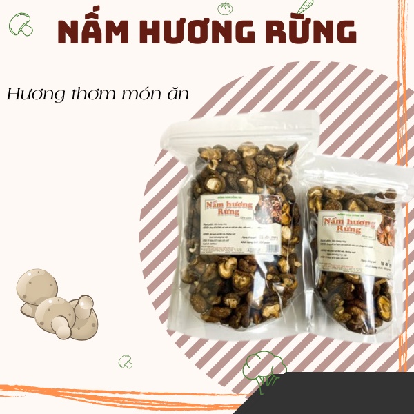 Nấm Hương Rừng Xào,Nấu Canh Bún Ngon 100g