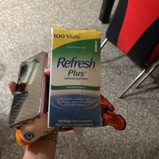 Nước mắt nhân tạo Refresh Plus Lubricant Eye Drops ( hàng Mỹ, Usa) 100 tép.