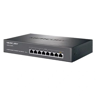 Switch 8 full gigabit poe 128w mercury sg108pl vỏ thép