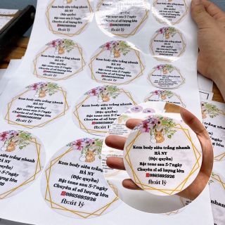 TEM DÁN SẢN PHẨM. IN LOGO DECAL TEM STICKER