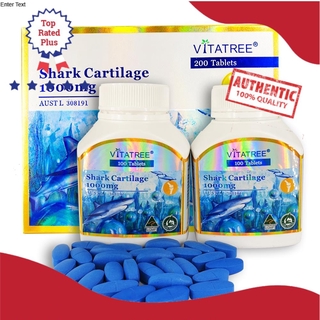 Viên Uống Tái Tạo Sụn Khớp Vi Cá Mập Vitatree Shark Cartilage 1000mg - 200 Viên