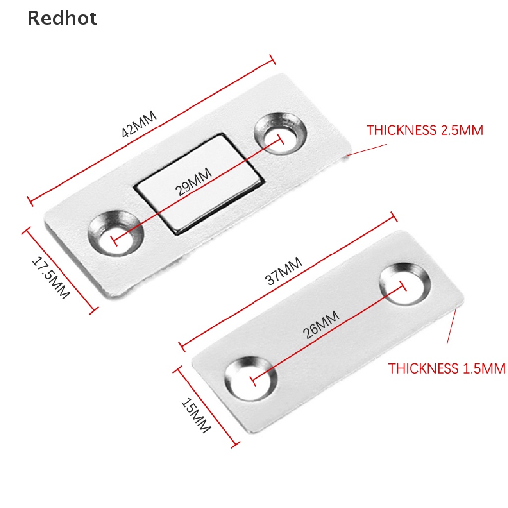Bộ 2 Chốt Chặn Cửa Nam Châm Ẩn Kèm Ốc Vít Chuyên Dụng