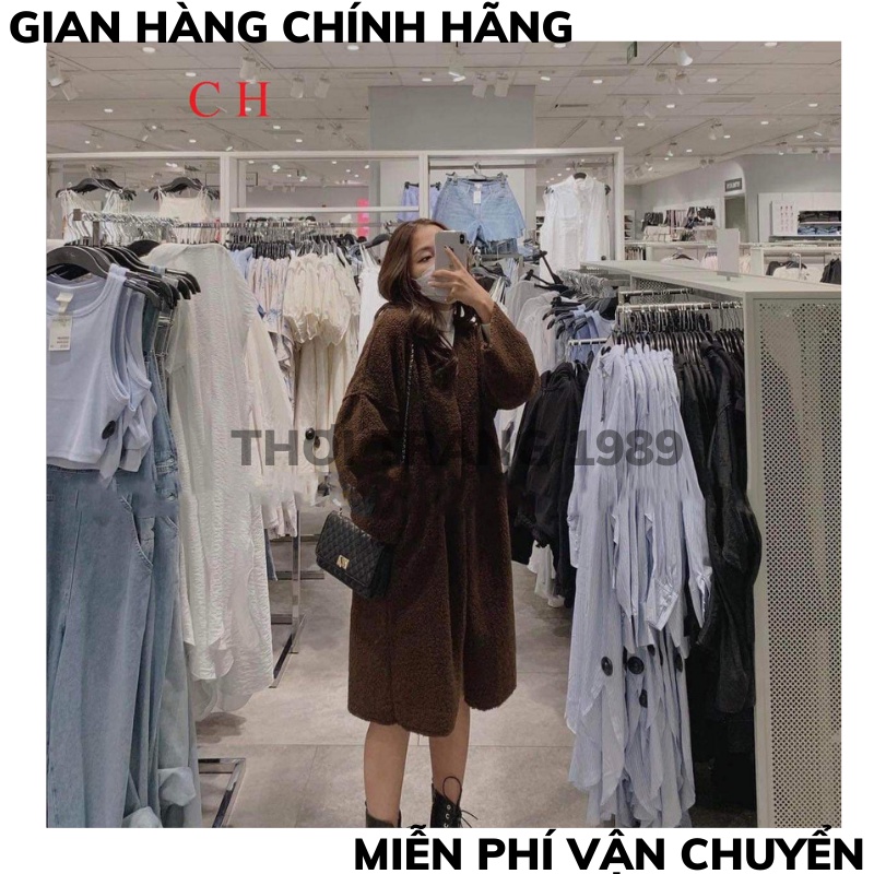 Áo lông cadigan dáng dài , Áo Khoác Đại Hàn Chống Gió, Giữ Nhiệt lông mềm mịn 1 lớp THỜI TRANG 1989